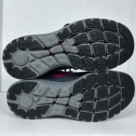 Brooks Pure Flow 7 Running Sneaker Shoes Womens US 10.5 B Black Lace-Up Low Top - Picture 12 of 15